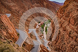 Twisting road through MoroccoÃ¢â¬â¢s dramatic Dades Gorge